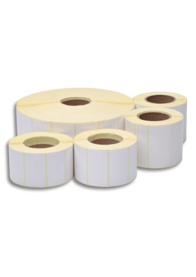 Самоклеющиеся этикетка 58х60 (3000 этикеток в ролике), втулка 76мм 