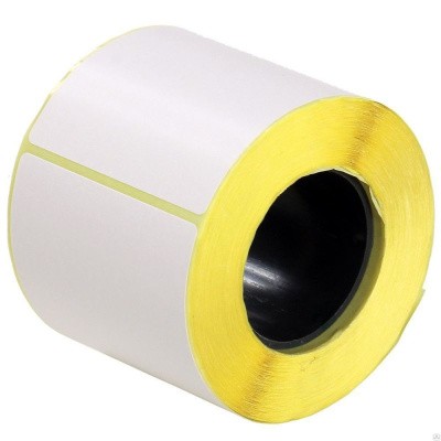 Термотрансферная этикетка 58х40 (2500 этикеток в ролике), втулка 40мм 